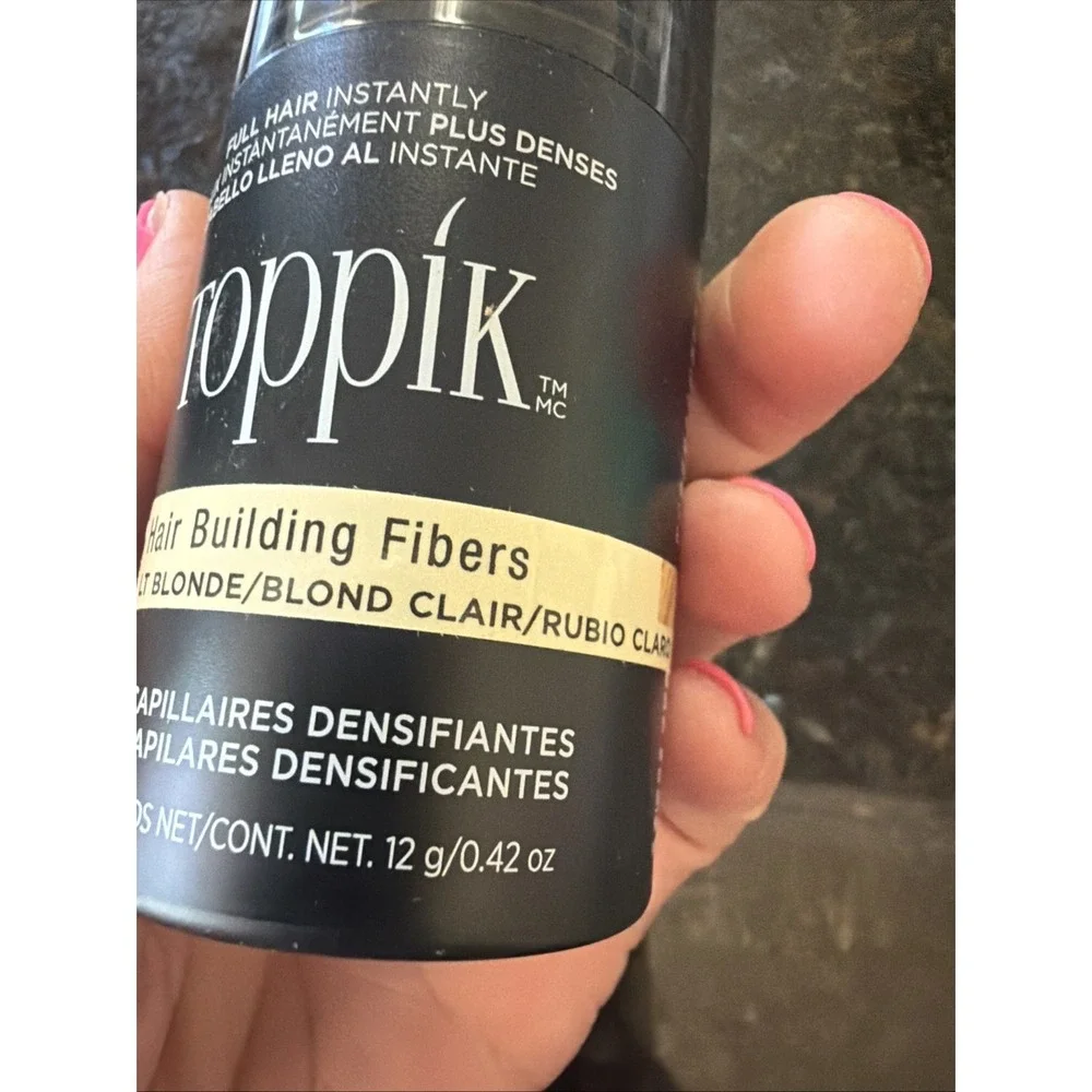 Toppik Hair Building Fibers LT Blonde Volume .42 Oz NEW